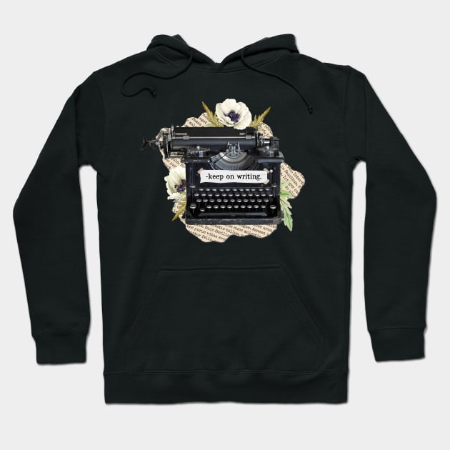 Typewriter Design - Young Writer Gift T shirt Hoodie by WrittersQuotes